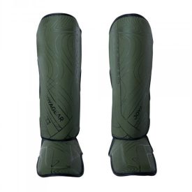 Alternative view of Joya Kickboxing shinguard- Green