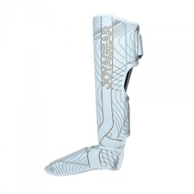 Alternative view of Joya Kickboxing shinguard- White/Gold