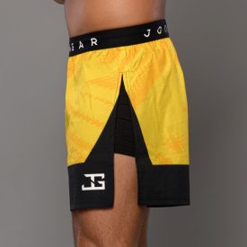 Alternative view of Joyagear Elite High Split MMA Short Yellow